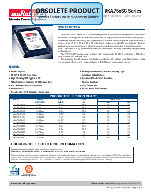 VKA75LS15C Datasheet PDF Murata Power Solutions