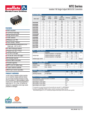 NTE0303MC Datasheet PDF Murata Power Solutions