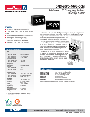 DMS-20PC-4-DCM Datasheet PDF Murata Power Solutions