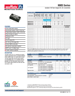 NMD050505DC Datasheet PDF Murata Manufacturing