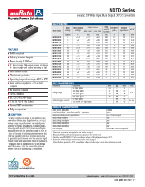 NDTD2412C Datasheet PDF Murata Manufacturing