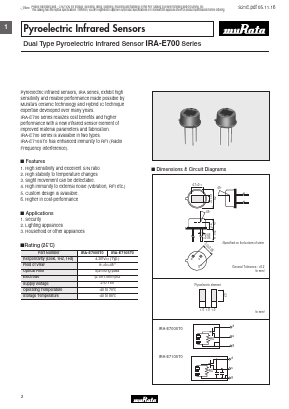 IRA-E710ST0 Datasheet PDF Murata Manufacturing