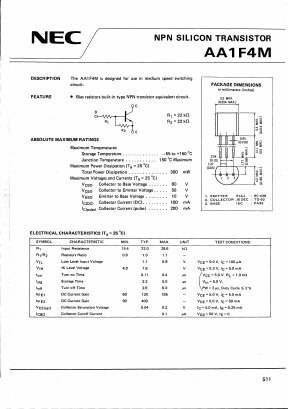 AA1F4M Datasheet PDF NEC => Renesas Technology