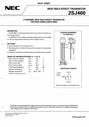 2SJ460M-T Datasheet PDF NEC => Renesas Technology