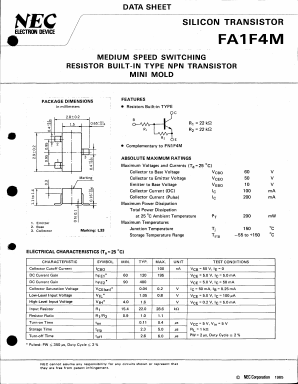 FA1F4M-L Datasheet PDF NEC => Renesas Technology