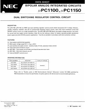 UPC1100C Datasheet PDF NEC => Renesas Technology