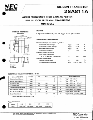 2SA811A-L Datasheet PDF NEC => Renesas Technology