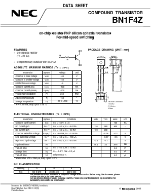 BN1F4Z Datasheet PDF NEC => Renesas Technology