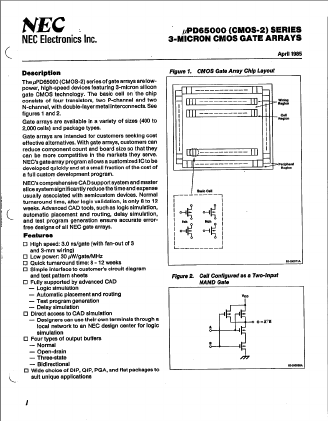 D65010 Datasheet PDF NEC => Renesas Technology