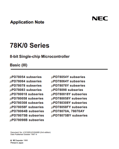 UPD780306Y Datasheet PDF NEC => Renesas Technology