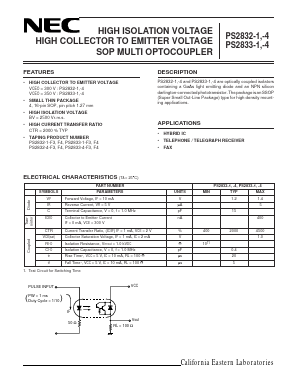 PS2832-1-V-F4 Datasheet PDF NEC => Renesas Technology