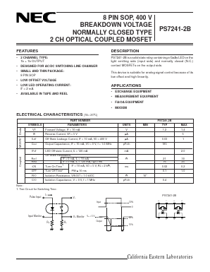 PS7241-2B Datasheet PDF NEC => Renesas Technology