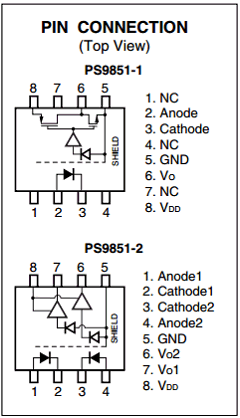 PS9851-1-V Datasheet PDF NEC => Renesas Technology