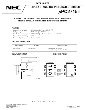 UPC2715T Datasheet PDF NEC => Renesas Technology