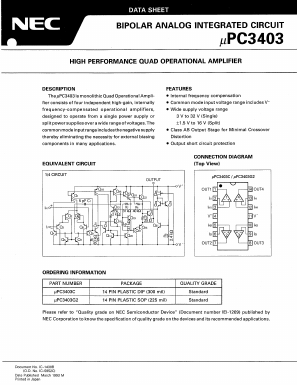 UPC3403C Datasheet PDF NEC => Renesas Technology