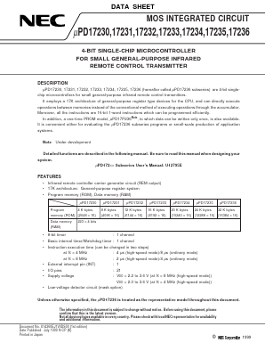 UPD17234MC-XXX-5A4-E1 Datasheet PDF NEC => Renesas Technology