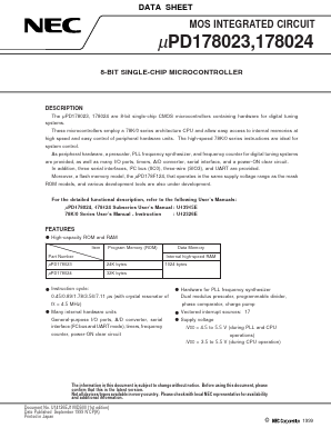 UPD178023GC-XXX-8BT Datasheet PDF NEC => Renesas Technology