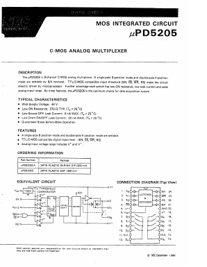 UPD5205CA Datasheet PDF NEC => Renesas Technology
