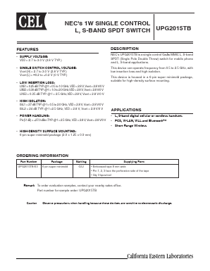 UPG2015TB-E3 Datasheet PDF NEC => Renesas Technology