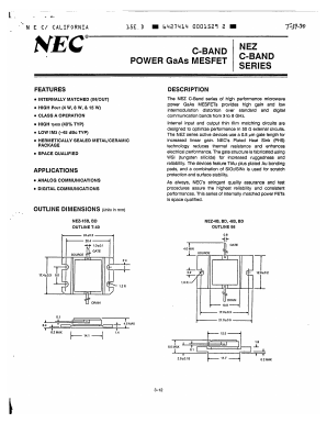 NEZ5964-3 Datasheet PDF NEC => Renesas Technology