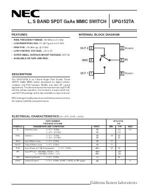 UPG152TA Datasheet PDF NEC => Renesas Technology