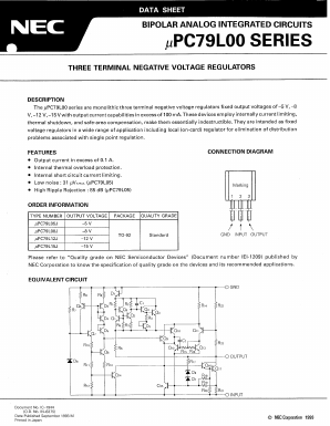 UPC79L05J(HS) Datasheet PDF NEC => Renesas Technology
