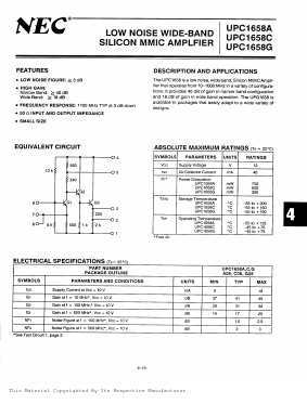 UPC1658A Datasheet PDF NEC => Renesas Technology
