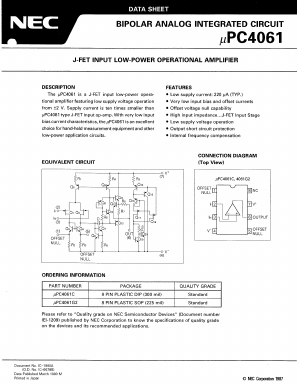 UPC4061C(1) Datasheet PDF NEC => Renesas Technology