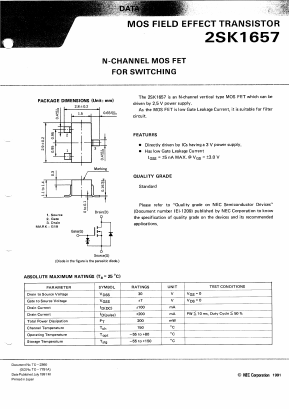 K1657-L Datasheet PDF NEC => Renesas Technology