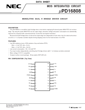 UPD16808GS Datasheet PDF NEC => Renesas Technology