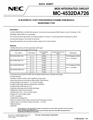 MC-4532DA726EF-A80 Datasheet PDF NEC => Renesas Technology