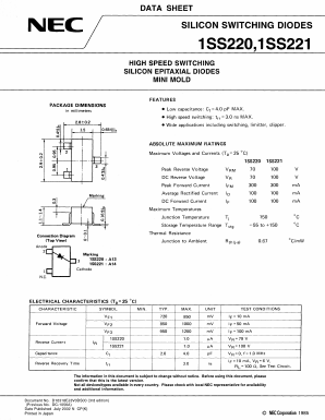 1SS220-T1B Datasheet PDF NEC => Renesas Technology