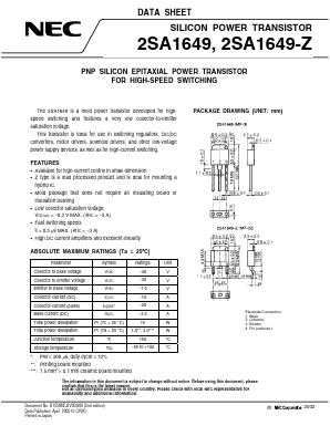 A1649 Datasheet PDF NEC => Renesas Technology