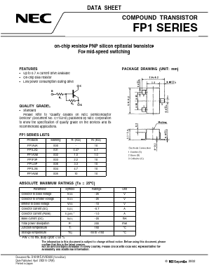 FP1F3P Datasheet PDF NEC => Renesas Technology