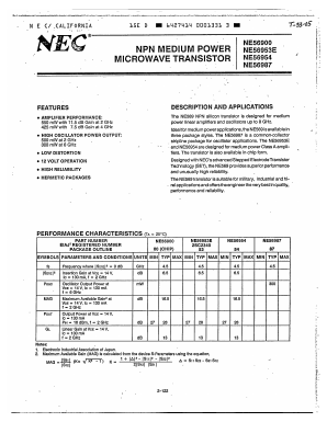 NE56900 Datasheet PDF NEC => Renesas Technology