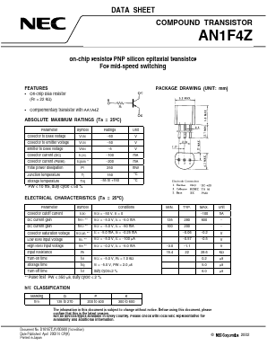 AN1F4Z Datasheet PDF NEC => Renesas Technology