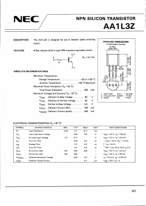 AA1L3Z Datasheet PDF NEC => Renesas Technology