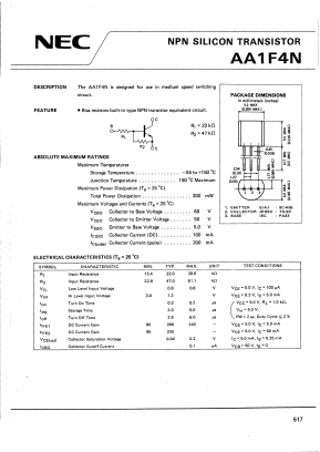 AA1F4N Datasheet PDF NEC => Renesas Technology