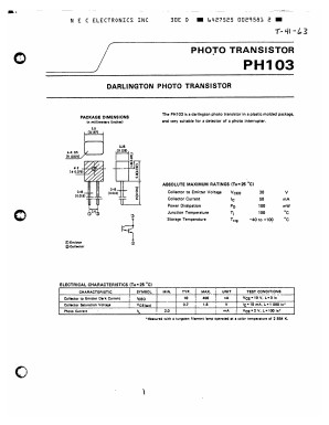 PH103 Datasheet PDF NEC => Renesas Technology