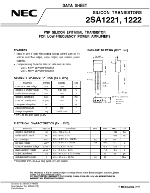 2SA1221 Datasheet PDF NEC => Renesas Technology