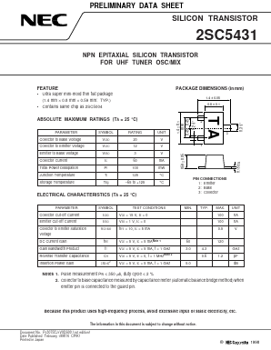 C5431 Datasheet PDF NEC => Renesas Technology