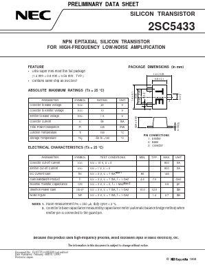 C5433-T1 Datasheet PDF NEC => Renesas Technology