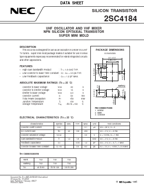 C4184 Datasheet PDF NEC => Renesas Technology