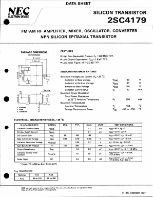 C4179 Datasheet PDF NEC => Renesas Technology