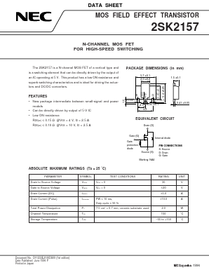 2SK2157-T1 Datasheet PDF NEC => Renesas Technology