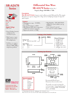 SR-B2A7B Datasheet PDF NEL Frequency Controls