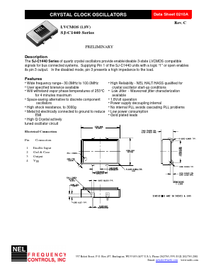 SJ-B1441-FREQ Datasheet PDF NEL Frequency Controls