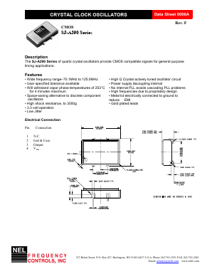 SJ-39C Datasheet PDF NEL Frequency Controls