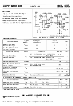 16KQ30 Datasheet PDF Nihon Inter Electronics