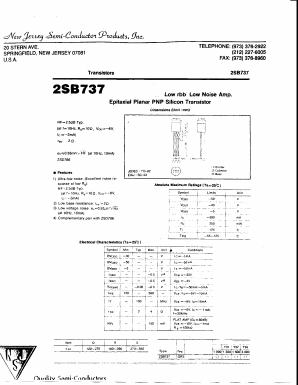 B737 Datasheet PDF New Jersey Semiconductor